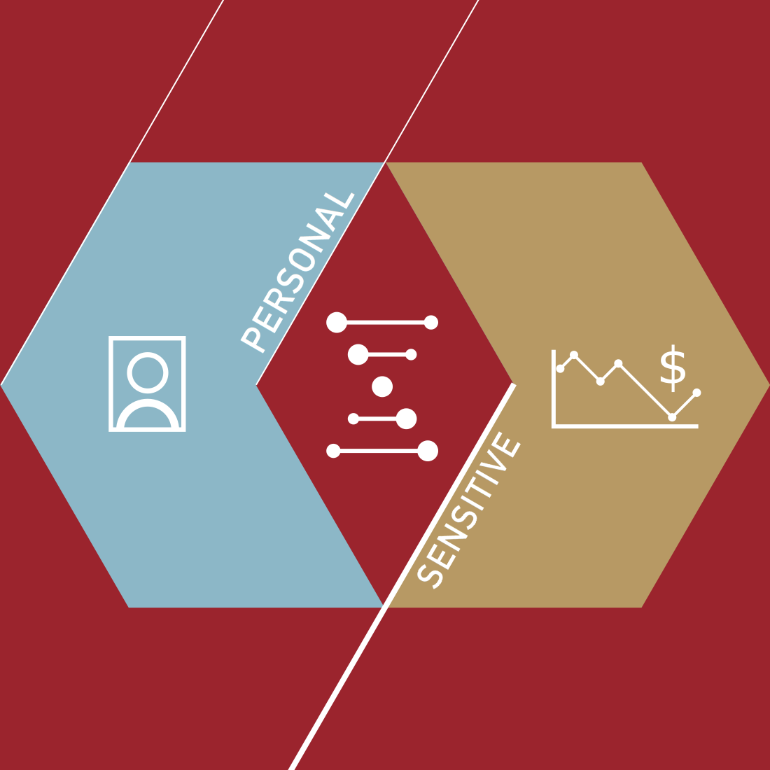 Graphic indicating personal, sensitive personal and sensitive commercial data